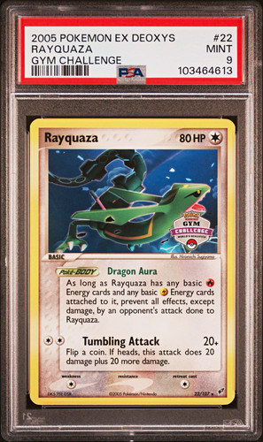 Rayquaza 107 timbro sfida - rayquaza,