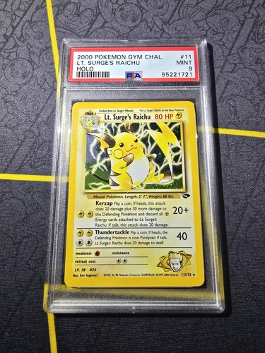 Psa surge raichu - 9, surge’s