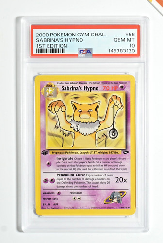 Pokemon psa sabrina hypno - sabrina's,