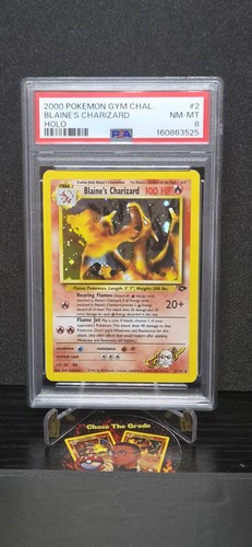 Psa blaine charizard holo - 8,