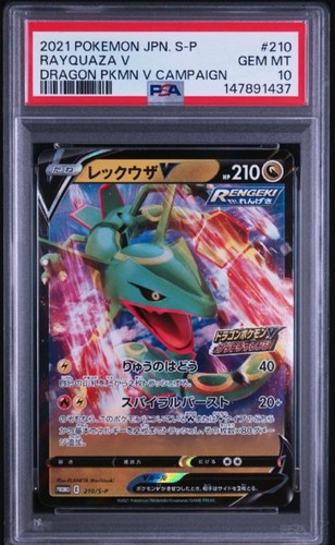 Psa10 carta pokemon rayquaza - carta,