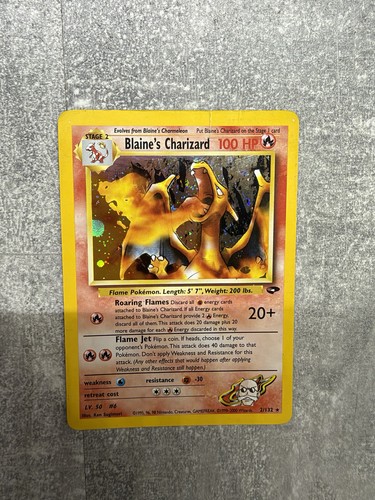 Blaine charizard holo - charizard,