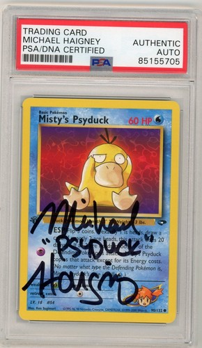 Psa michael haigney autografo - psa,