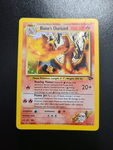 Carta pokemon blaine - carta, blaine's